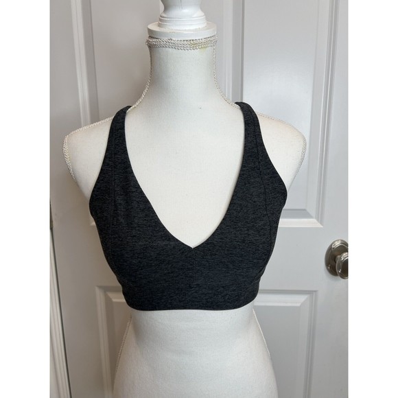 Year of Ours  Womens Gray Black Space Dyed Sports Bra Size Medium - Picture 1 of 7